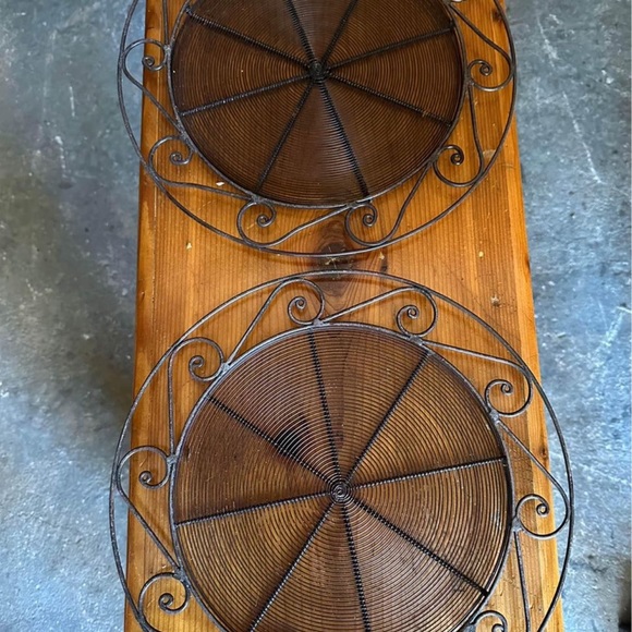 Wrought iron style plate chargers,set of #6 - Picture 2 of 2